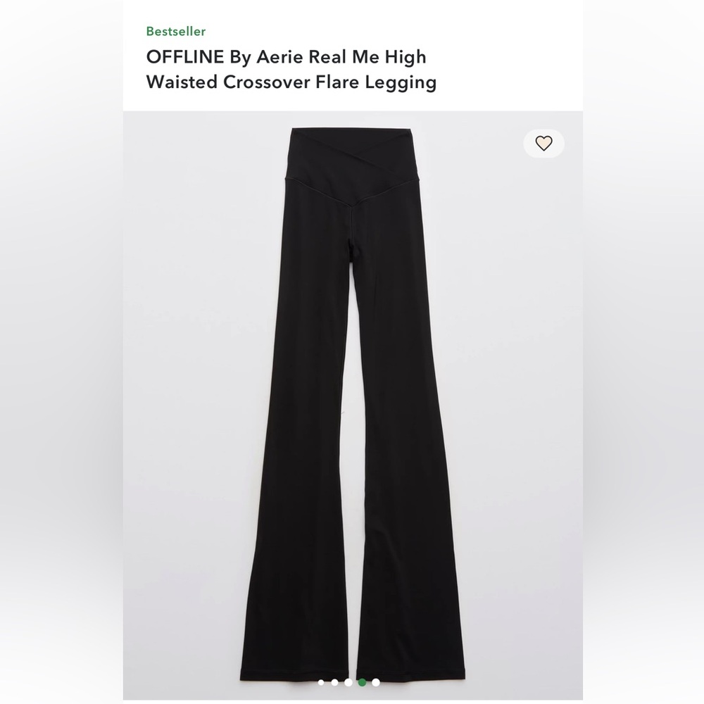 Aerie High Rise Crossover Real Me Flare Leggings